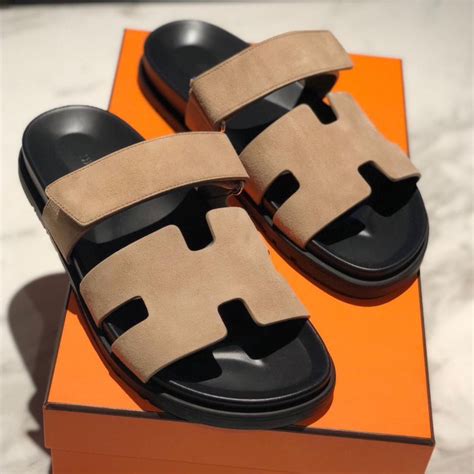 hermes men slides|Hermes men's sandals street style.